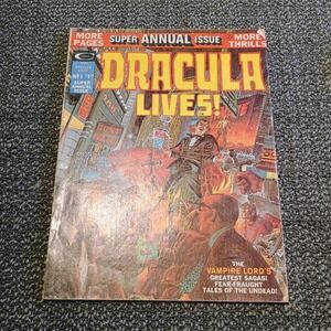 Dracula Lives Super Annual Issue 1 1975 Marvel Curtis Magazine Vintage Horror